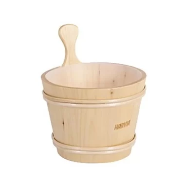 Harvia Large Pine Wood Bucket with Liner