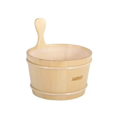 Harvia Pine Wood Bucket with Liner