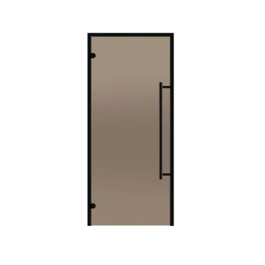 Black-Line Aluminum Frame Glass Door