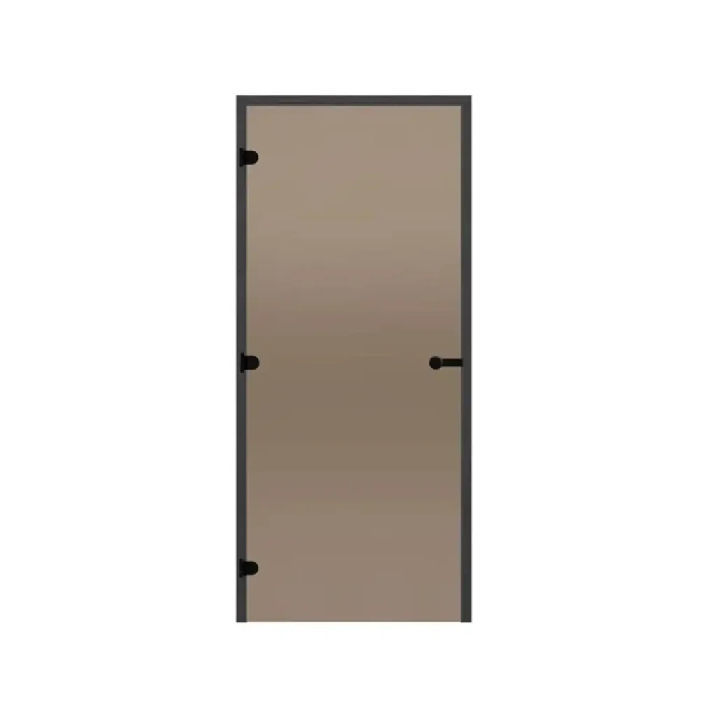 Black-Line Pine Frame Glass Door