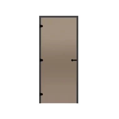 Black-Line Pine Frame Glass Door