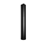 Black Steel Chimney Without Accessory Kit (1.5m)