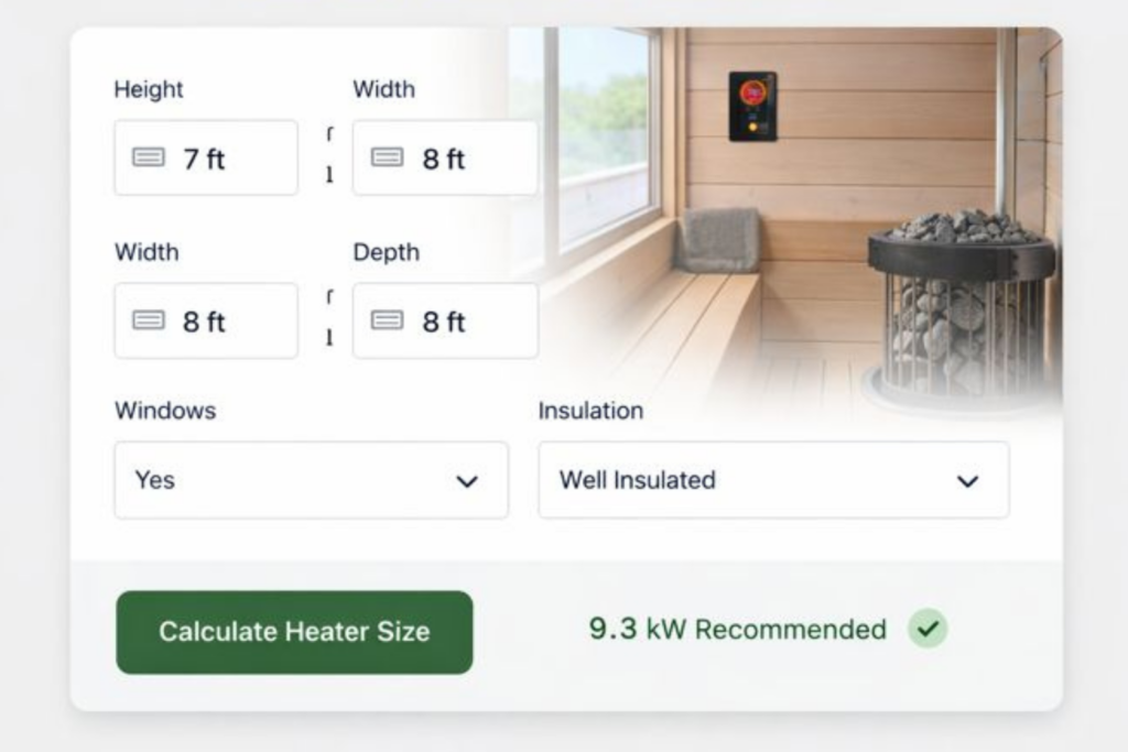 Sauna Heater Calculator
