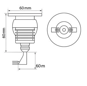 Sauna RGBW light 2 pack Physical Dimensions