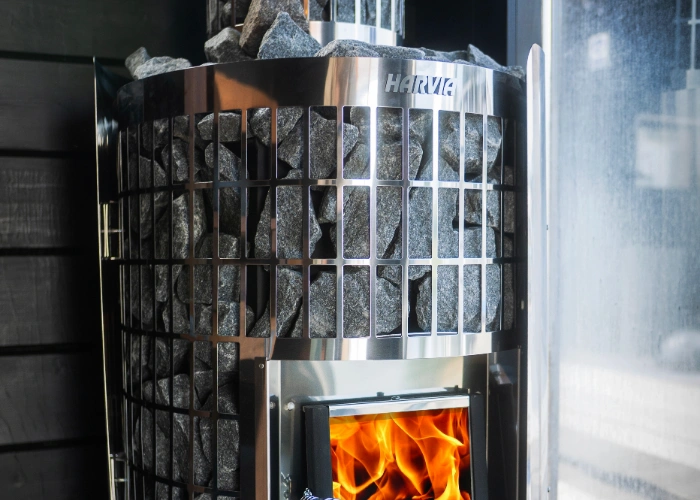 Wood burning sauna stoves stone capacity