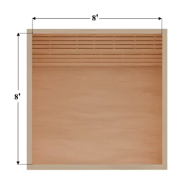 8×8 DIY Sauna Kit