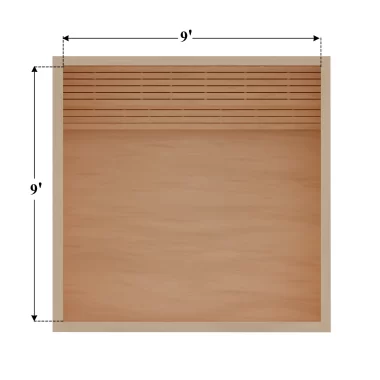 9×9 DIY Sauna Kit